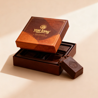 Emballage cadeau de luxe pour truffes, écologique, de qualité alimentaire, avec logo personnalisé, boîte en papier rigide avec fermeture magnétique, emballage pour chocolat