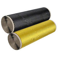 Isolation phonique pour portière de voiture, plaque anti-vibration en caoutchouc butyle, feuille d'aluminium, matériau polymère synthétique, épaisseur 2 mm, auto-adhésif pour voiture