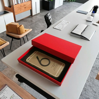 Boîte d'emballage personnalisée en papier kraft rigide avec couvercle biodégradable de luxe pour étui de téléphone X 17 Pro, boîte cadeau