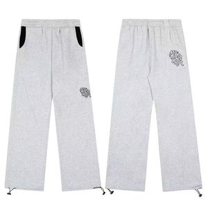 Pantalon de jogging en velours Mertra, broderie lettres hip-hop streetwear, coupe ample et décontractée, polyvalent pour hommes et femmes - Product Image 1