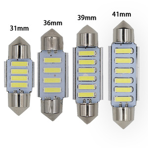 Lampe de lecture intérieure, lampe de toit, ampoule C5W à double point de dissipation thermique 7020 (31/36/39/41mm). - Product Image 1