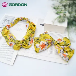 Gordon Ribbons 2023 Flora Hair Bands Simple Scrunchies Hair Ties For Women Girls