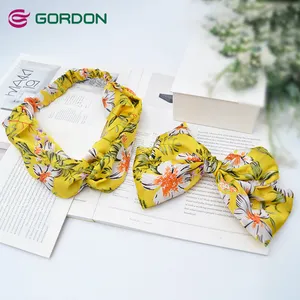 Gordon Ribbons 2023 pita rambut Flora ikat rambut sederhana untuk wanita anak perempuan