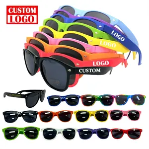 2022 OEM Custom Logo Sunglasses Glass Eyewear Fashion UV 400 Protection PC Sunglasses Promotion For Men Women Shade Sun Glasses