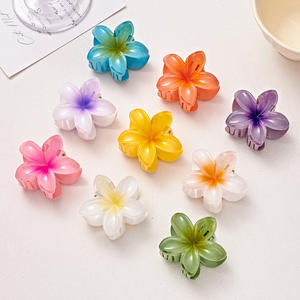 Fermaglio per Capelli a Forma di Fiore di Plumeria, Accessorio in Plastica, Clip Laterale per Chignon, Vendita all'Ingrosso - Product Image 6