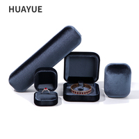 Caja de Regalo de Joyería Huayue Personalizada de Lujo con Anillo, Collar, Aretes y Colgante de Terciopelo
