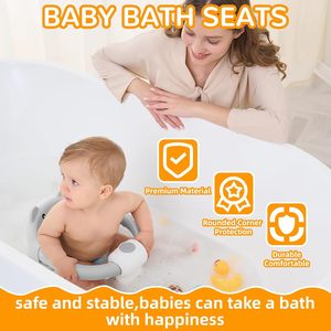 Siège de <span class=keywords><strong>bain</strong></span> souple antidérapant pour bébé, siège de <span class=keywords><strong>bain</strong></span> pour tout-petit avec ventouses, chaise de <span class=keywords><strong>bain</strong></span> pour nourrisson - Product Image 2
