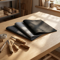 Tissu non tissé 100 % polyester personnalisé, résistant au rétrécissement, épaisseur 2 mm, 11 fils, couleur anthracite, pour boîtier d'enceinte