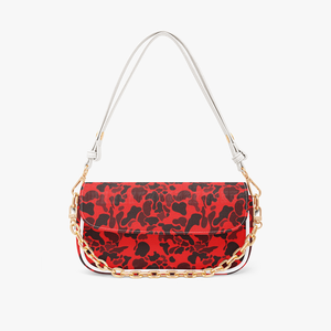 Bestseller Borsa da Sera Personalizzata con Stampa Camouflage Viola Pastello in Pelle PU con Catena Dorata e Tracolla a Nuvola per Regalo di Compleanno Donna - Product Image 3