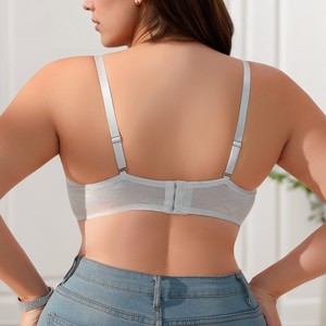<span class=keywords><strong>Reggiseno</strong></span> <span class=keywords><strong>mezza</strong></span> <span class=keywords><strong>coppa</strong></span> con ferretto da donna Lingerie Push up che migliora e Lifting <span class=keywords><strong>reggiseno</strong></span> comodo senza cuciture per donna taglie forti - Product Image 2