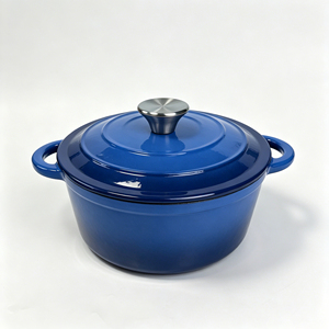 <span class=keywords><strong>Cocotte</strong></span> <span class=keywords><strong>en</strong></span> <span class=keywords><strong>fonte</strong></span> émaillée classique avec couvercle, compatible four, antiadhésive, pour la cuisine quotidienne familiale - Product Image 6