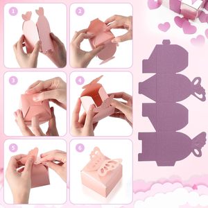Cajas de regalo de fiesta de mariposa, Mini caja de regalo de boda de Navidad, láser metálico, golosinas para despedida de soltera, materiales reciclados - Product Image 2