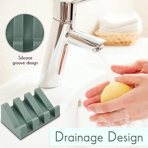 <span class=keywords><strong>Porte</strong></span>-savon en silicone auto-drainant pour la douche, la salle de bain, la cuisine, la <span class=keywords><strong>baignoire</strong></span>, facile à nettoyer - Product Image 3