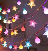 Luces Decorativas de Hadas, Luces LED Impermeables a Pilas para Exteriores, Camping, Tiendas de Campaña y Jardín, Luces Nocturnas Coloridas