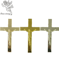 TX-Jésus 1 #   Croix en plastique de style américain, accessoires pour cercueil, décoration de cercueil pour adultes, croix de Jésus