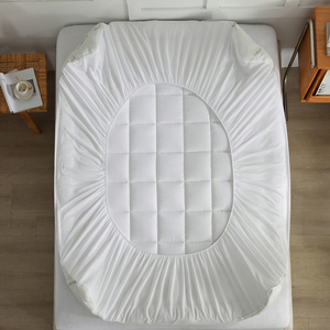 Venta al por mayor de colchón de fibra de bambú acolchado almohadilla de cama de refrigeración lavable <span class=keywords><strong>transpirable</strong></span> <span class=keywords><strong>protector</strong></span> de colchón plegable plegado - Product Image 2