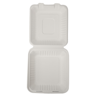 Ppas Free Eco-friendly Fiber végétale To Go récipient alimentaire Compostable canne à sucre Bagasse boîte à pulpe