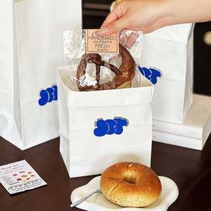 Sac en papier kraft personnalisé avec logo pour restauration rapide, fond carré, écologique, pour emballage de sandwichs, de pain et de pizzas - Product Image 4