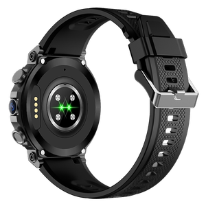 Wonlex MT105 4G reloj inteligente Sim personalizado negro <span class=keywords><strong>Android</strong></span> <span class=keywords><strong>IP67</strong></span> IPS pantalla reloj despertador ritmo cardíaco salud Senior GPS reloj - Product Image 6
