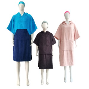 Serviette <span class=keywords><strong>de</strong></span> <span class=keywords><strong>bain</strong></span> à capuche en microfibre <span class=keywords><strong>Cape</strong></span> à séchage rapide pour hommes et femmes pour le <span class=keywords><strong>surf</strong></span> à la plage et le changement en coton - Product Image 6