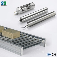 Convoyeur à rouleaux motorisé en acier inoxydable GOLDGUN avec entraînement électrique pour le transport et le chargement de cartons alimentaires