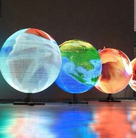 Pantalla LED Esférica de Alta Definición Personalizada, Forma de Semiesfera/Globo/Bola, Diámetro de 1m 2m 2.5m, P2.5 P2 P1.8 P1.56