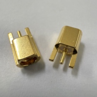 Connecteur femelle MMCX-KEF à alimentation rapide, tout en cuivre, connecteurs coaxiaux RF pour PCB