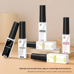 Vernis à ongles gel araignée 6 couleurs 10ml, gel de dessin à la ligne haute densité, pour peinture de lignes dorées et argentées, gel UV, fournitures de nail art - Product Image 2