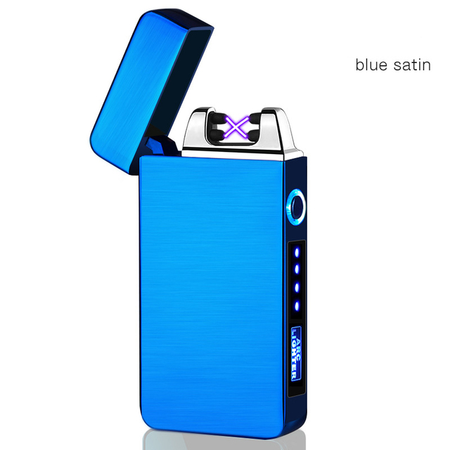 JL 613 New USB Electric Smoking Cigarette Flameless Windproof Rechargeable Metal Lighters