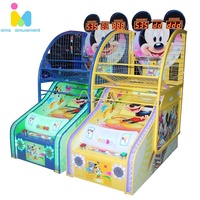 Máquina de Baloncesto Miniatura Directo de Fábrica, Operada con Monedas, para Interiores, Personalizable, para Parques de Diversiones, Máquina de Juego de Baloncesto Portátil para Niños