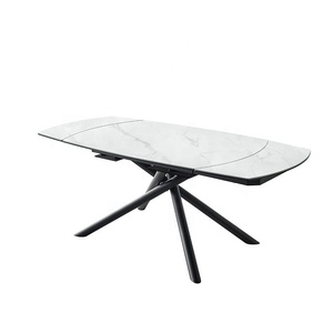Fabricant <span class=keywords><strong>de</strong></span> meubles <span class=keywords><strong>de</strong></span> luxe, usine, <span class=keywords><strong>chaises</strong></span> modernes 6 à <span class=keywords><strong>8</strong></span> places, table à manger en pierre frittée, plateau en marbre, ensemble pour la maison - Product Image 6