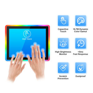Monitor de Juegos con Pantalla Táctil Vertical OEM de 17 Pulgadas para la Serie Empresarial, Interfaz USB, Luz LED Económica, Marco Acrílico Capacitivo, Nuevo - Product Image 6