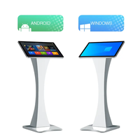 Kiosque Self Service Display 27 ''Win 10 Digital Signage Player Interactive All in One Touch Screen Horizontal Waist Stand Kiosk