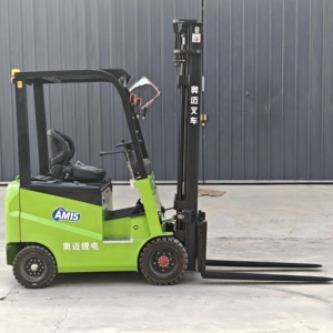 Chariot élévateur électrique intelligent Aomai 1,5 tonne à batterie lithium, mât 2/3 étages, pneus pleins pour la manutention de matériaux en entrepôt - Product Image 3