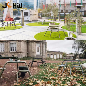 Design moderno all'aperto in alluminio bar tavolo rotondo <span class=keywords><strong>e</strong></span> sedia Set per sala da pranzo nuovo Design balcone <span class=keywords><strong>e</strong></span> terrazza mobili - Product Image 6