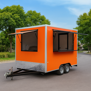 Di động nhà bếp thực phẩm ngoài trời Trailer vuông Snack thức ăn nhanh Trailer thực phẩm xe tải với đầy đủ nhà bếp Camper van - Product Image 4