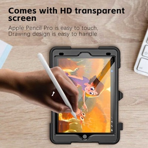 Nueva Funda Protectora Transparente a Prueba de Golpes para Tablet, con Correa, para iPad 10.2 2024, Venta al Por Mayor - Product Image 4