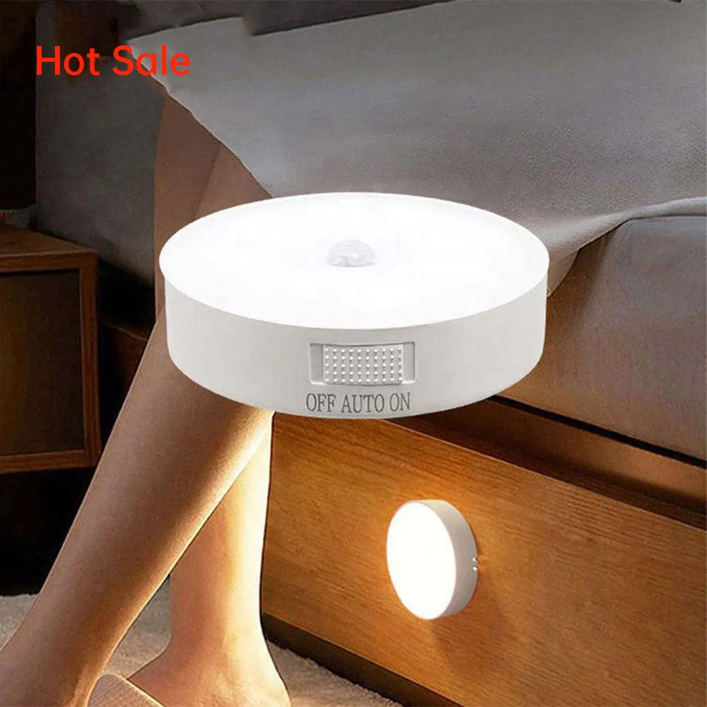 Led hareket sensörü mutfak dolap lambası lamba Usb şarj edilebilir akıllı indüksiyon duvar işık dolap gece işıkları