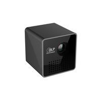 Mini projecteur DLP P1+ au design mignon, véritable micro-focale, faible consommation d'énergie avec une efficacité accrue pour une utilisation en home cinéma