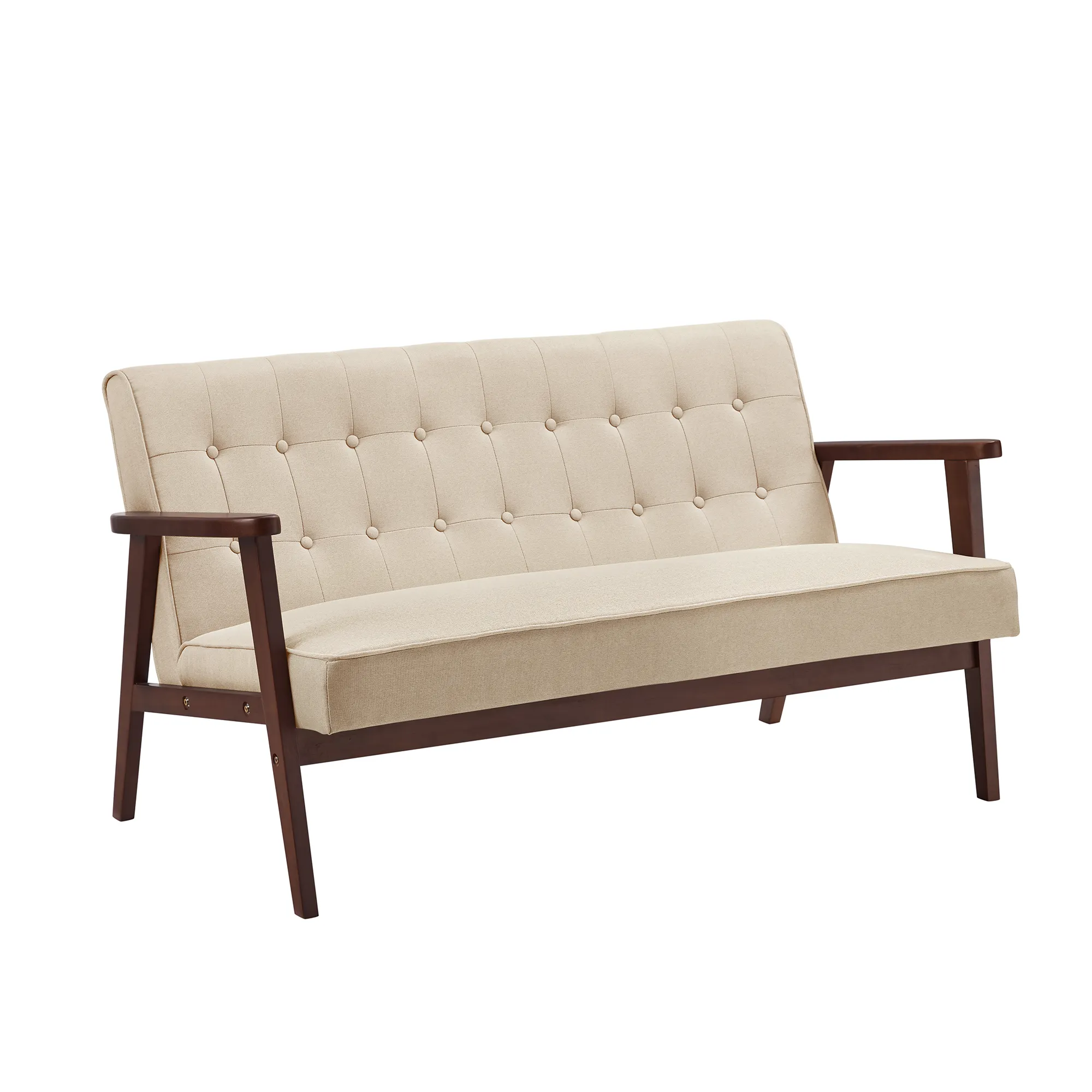 Songmodern Modern kumaş Loveseat kanepe döşemeli döşemeli 2-seat Accent eğlence sandalye ev ve ofis için