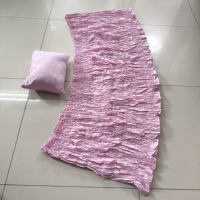 Ensemble de literie de cercueil en satin matelassé de qualité supérieure, doux et brillant, avec oreiller, pour fournitures d'agences funéraires
