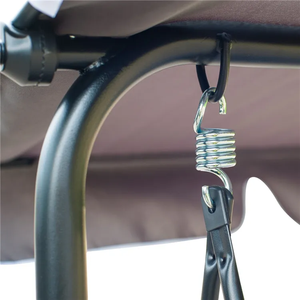 Nhà Máy Trực Tiếp Bán Buôn Patio 3-Chỗ Ngồi Vườn Đu Ghế Ngoài Trời Đu Cho Người Lớn - Product Image 6