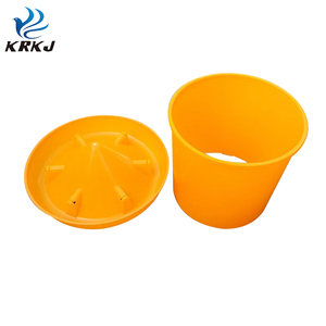 KD649 Large Capacity Round Poultry Feed <strong>Feeders</strong> and Water Drinkers Bucket for <strong>Duck</strong> - Product Image 1