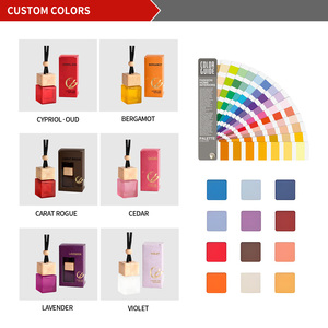 Diffuseur de voiture OEM 8 ml en verre carré moderne et écologique, <span class=keywords><strong>d</strong></span>ésodorisant nuptial, logo personnalisé, thème mariage, arôme orange - Product Image 6