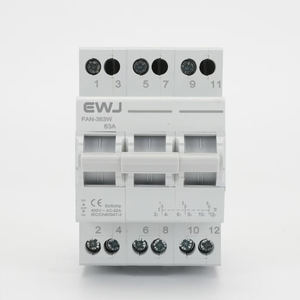 Ewj 4P 400V ~ AC สวิตช์ถ่ายโอนแบบแมนนวล80A ตัวแยกพลังงานแบบคู่เบรกเกอร์<span class=keywords><strong>วงจร</strong></span>ขนาดเล็ก - Product Image 2