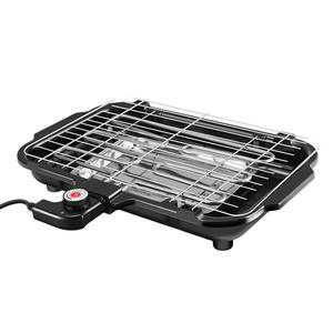 Four à griller électrique personnalisé 23x38cm 1501W-2000W, plaque de cuisson plate antiadhésive avec bac à graisse amovible, noir KP01 - Product Image 1