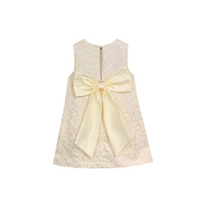 Robe d'été sans manches pour filles, style <span class=keywords><strong>princesse</strong></span>, coupe trapèze, longueur genou, couleur unie, respirante, avec nœud, style <span class=keywords><strong>Europe</strong></span>-Amérique - Product Image 1