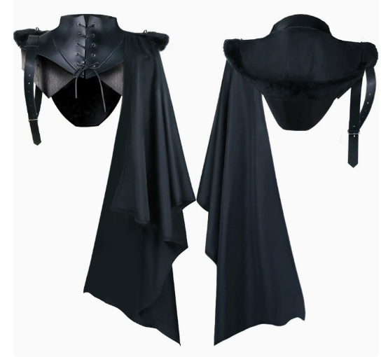 Mantón con sombrero