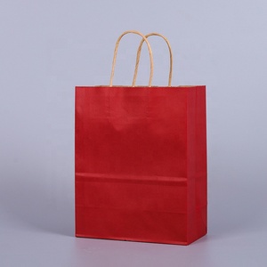 Bolsas de Papel Kraft para Llevar Compras, con Asas Blancas, Marrones <span class=keywords><strong>y</strong></span> Negras, Impresas con Logotipo Personalizado, Reciclables, al por Mayor - Product Image 6