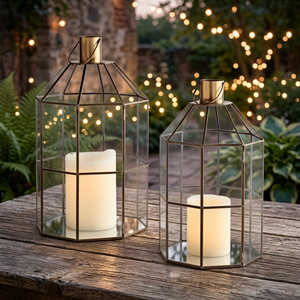 Lanterne en fer unique très vendue pour la décoration de Noël à la maison, imperméable et faite à la main, écologique, a R International AR-1038 - Product Image 4